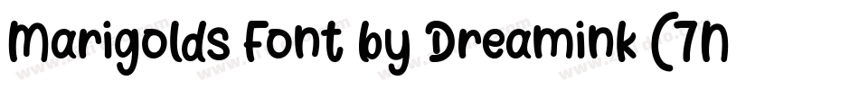 Marigolds Font by Dreamink (7NTypes)字体转换